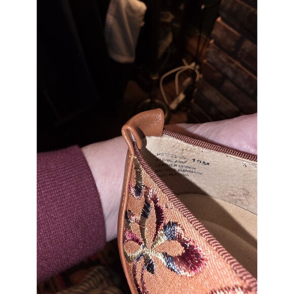 David Tate Embroidered Espadrille Flat (Lola style) Size 10 - Picture 6 of 6